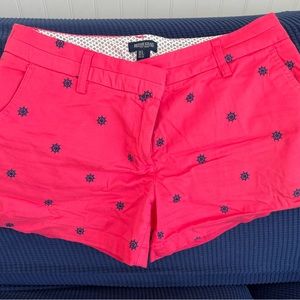 Spring shorts hot pink with navy accents super soft